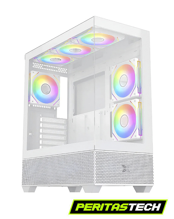 GABINETE GAMER XIGMATEK ALPHARD WHITE 6 FAN ARGB 120MM