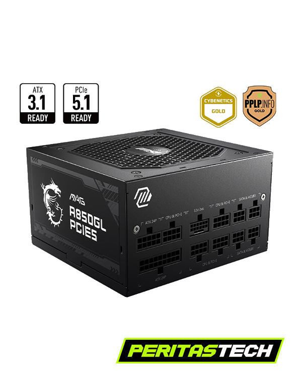 FUENTE MSI MAG 850W A850GL GOLD FULL MOD ATX 3.1 PCI E 5.1