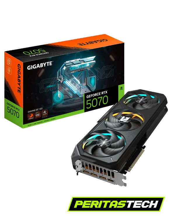 PLACA DE VIDEO RTX 5070 12GB GDDR7 GIGABYTE GAMING OC