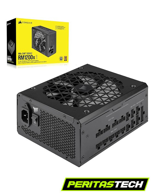 FUENTE CORSAIR 1200W 80+ GOLD RM1200X SHIFT PCIE 5.1 ATX 3.1 FULL MODULAR