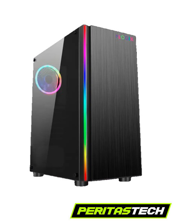 GABINETE MLOGIX FIGHTER RGB TEMPERED GLASS