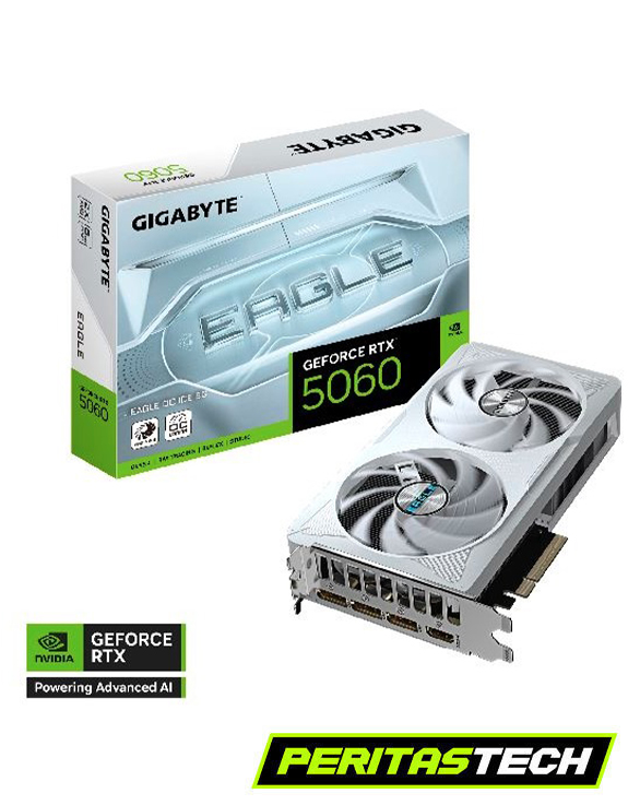 PLACA DE VIDEO GIGABYTE GEFORCE RTX 5060 EAGLE ICE 8GB GDDR7