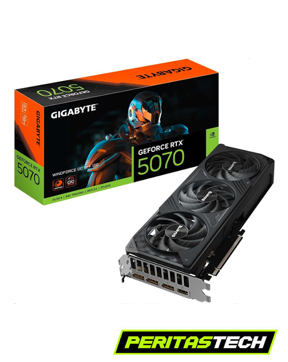 PLACA DE VIDEO RTX 5070 12GB GDDR7 GIGABYTE WINDFORCE 3