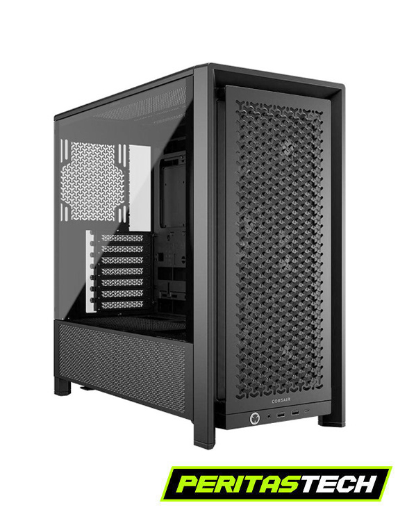 GABINETE CORSAIR AIRFLOW 4000D RS BLACK 3 FANES 120MM BLACK