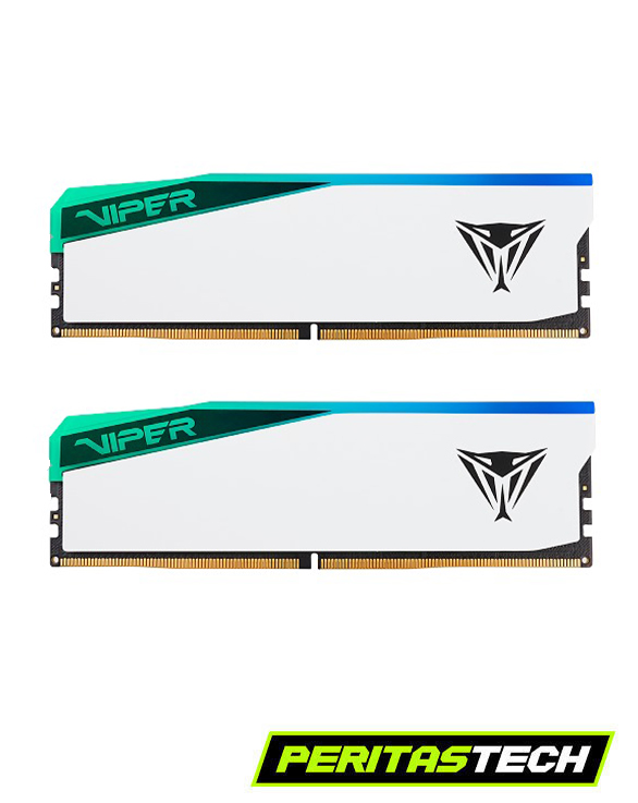 MEMORIA RAM 32GB 2X16GB 6000 MHZ PATRIOT VIPER RGB WHITE & BLACK XMP + EXPO