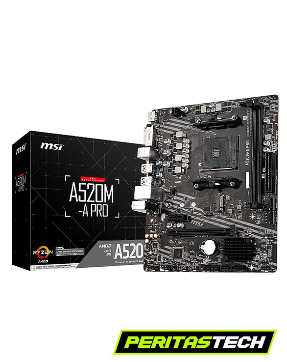 MOTHERBOARD MSI A520M-A PRO AM4