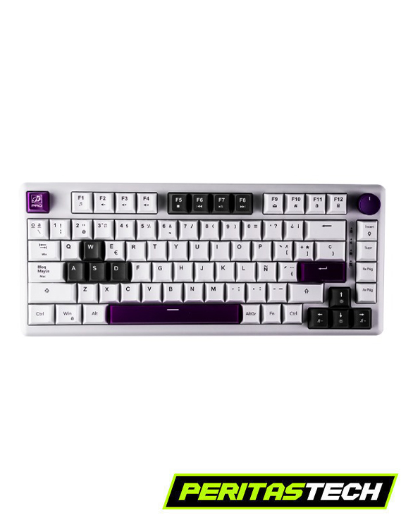 TECLADO GAMER INALAMBRICO 9Z PRO Z GHOST WHITE switches SPEED AQUA