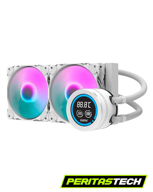 WATERCOOLING DARKFLASH DN240D NEBULA WHITE LCD TEMPERATURE SCREEN