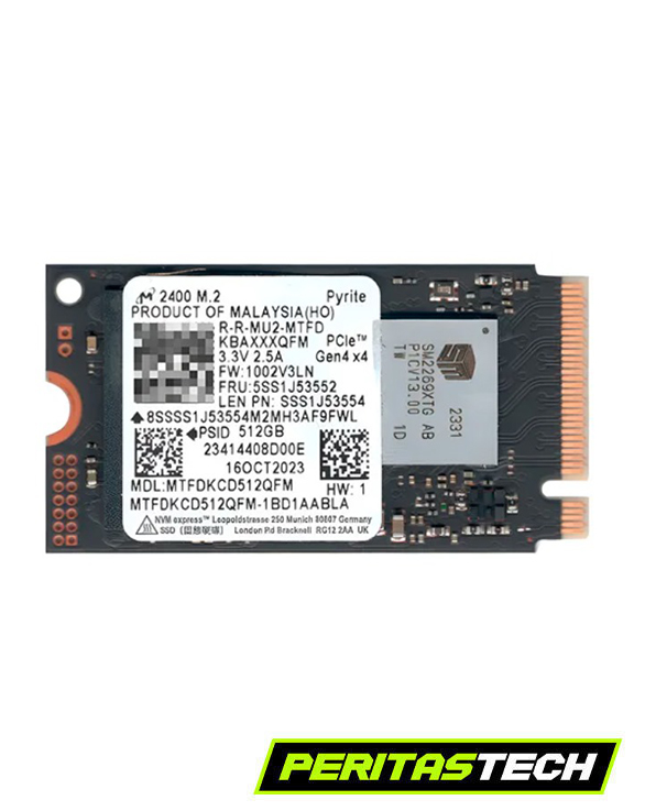 DISCO SSD 512GB M.2 MICRON GEN4 X4 PCI E 2242 OEM