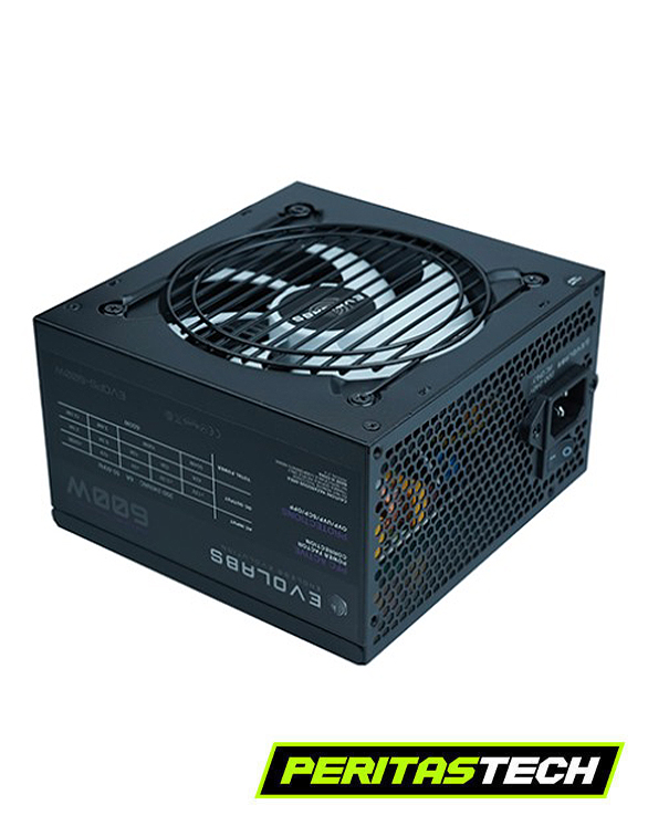 FUENTE EVOLABS 600W POWER SERIES PFC ACTIVO
