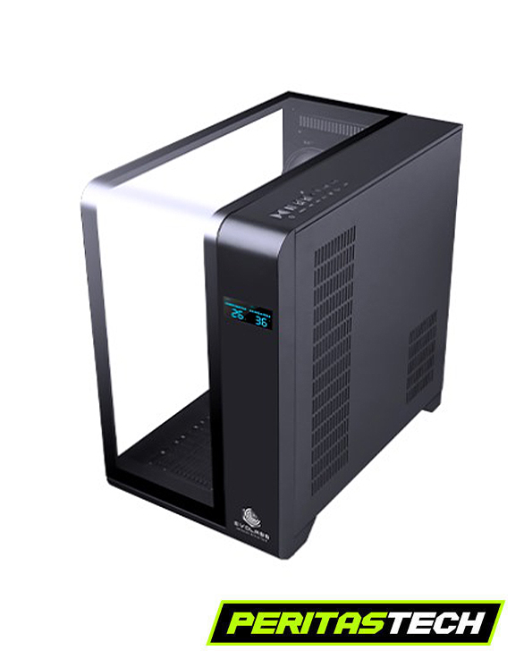 GABINETE EVOLABS SYNERGY EVO 400AB VIDRIO CURVO 4 FANES ARGB - Imagen 3