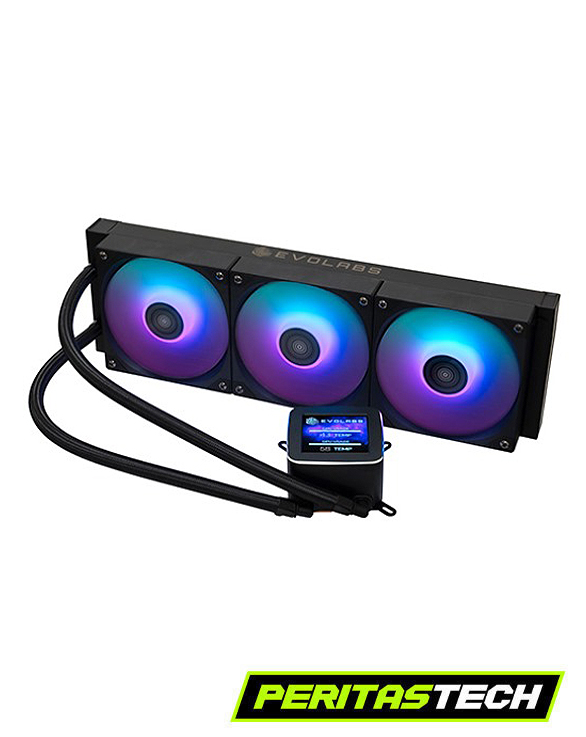 WATERCOOLING EVOLABS CRYOGENE SUPREME 360 MM ARG CON PANTALLA LCD