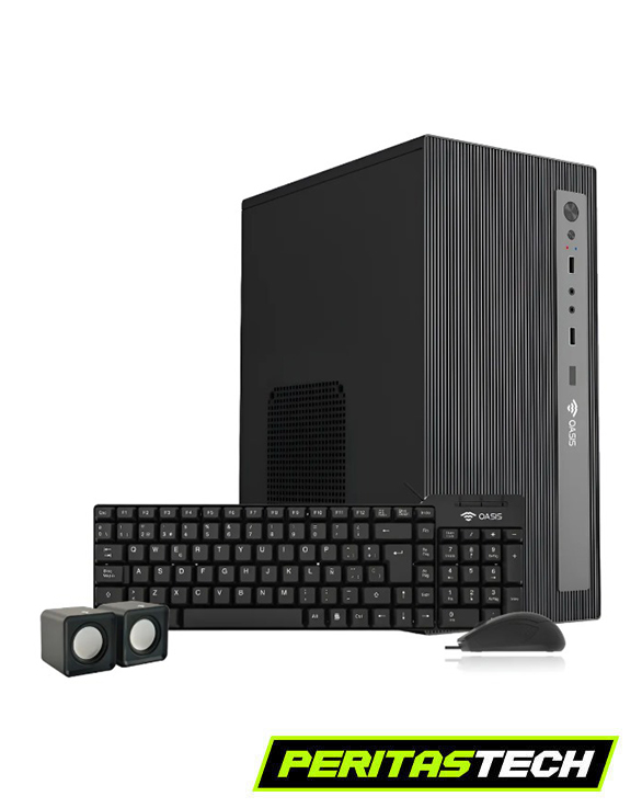 GABINETE COMPACTO OASIS ZAFIR +  550W KIT TEC MOUSE PARLANTES