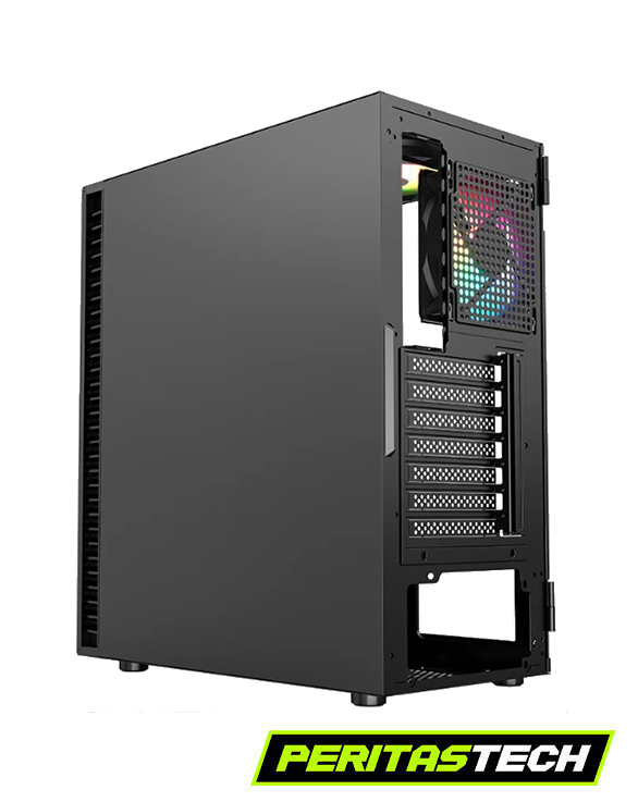 GABINETE XYZ AIRONE 100 MESH 6 FANES 120MM ARGB BLACK - Imagen 2