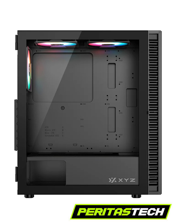 GABINETE XYZ AIRONE 100 MESH 6 FANES 120MM ARGB BLACK - Imagen 3