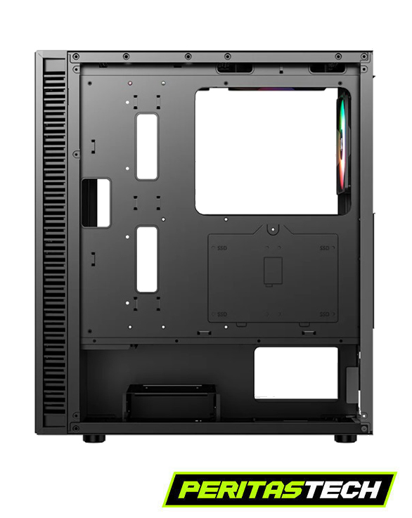 GABINETE XYZ AIRONE 100 MESH 6 FANES 120MM ARGB BLACK - Imagen 8