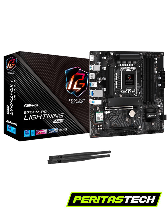 MOTHERBOARD B760M PG LIGHTNING WIFI + BLUETOOTH ASROCK DDR5