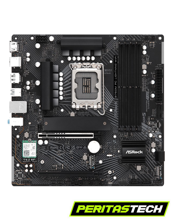 MOTHERBOARD B760M PG LIGHTNING WIFI + BLUETOOTH ASROCK DDR5 - Imagen 4