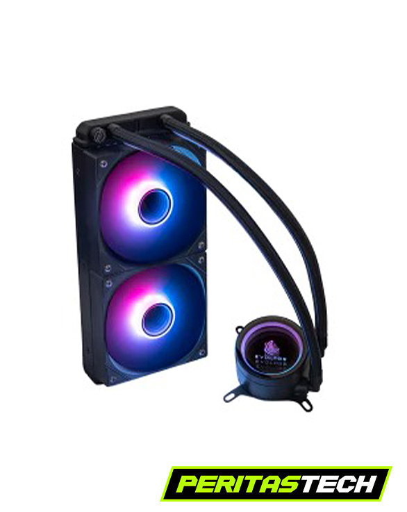 WATERCOOLING EVOLABS CRYOGENE PRO 240MM INFINIT EFECT BLACK ARGB - Imagen 2