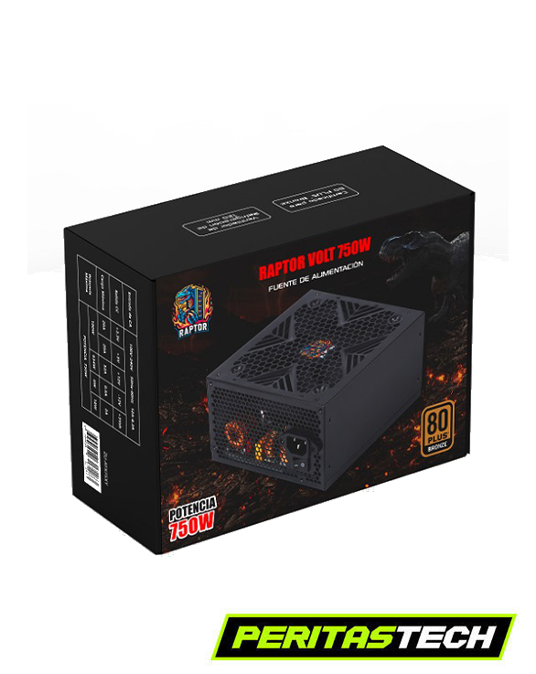 FUENTE RAPTOR VOLT 750W 80+ BRONCE PFC ACTIVO