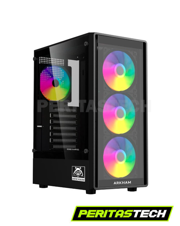 GABINETE GAMER ARKHAM CANCRI ECO 4 FANES FIXED RGB