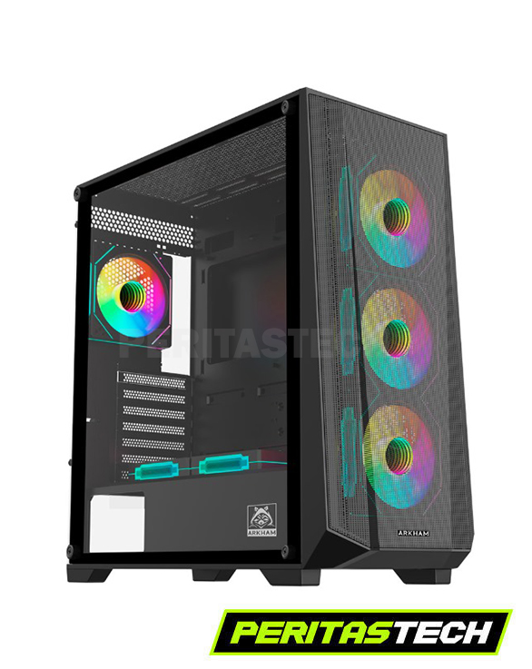 GABINETE GAMER ARKHAM PYGMA MESH 6 FANES 120MM ARGB ININITY