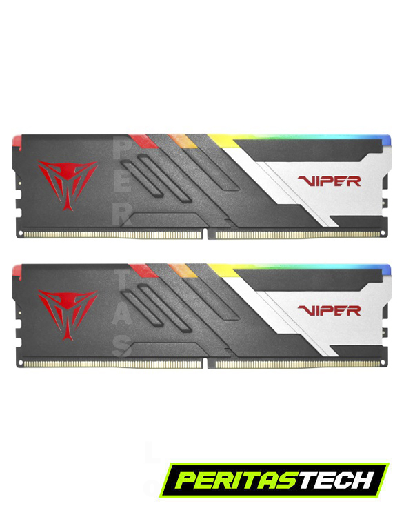 MEMORIA RAM 32GB 2X16 6000 MHZ PATRIOT VENOM WHITE RGB CL36