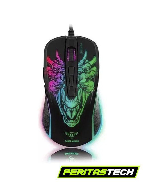 MOUSE GAMER NAXIDO M816 7200 DPI 7 BOTONES RGB