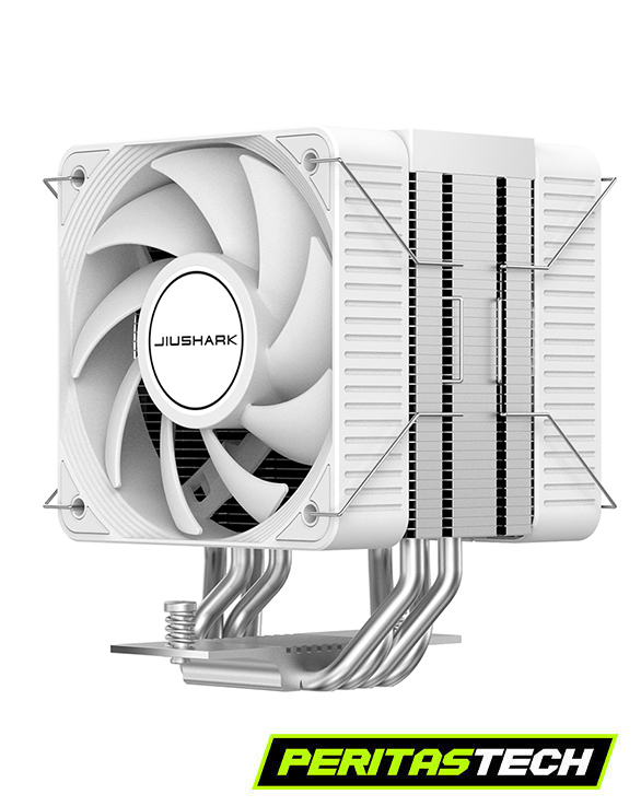 CPU COOLER JIUSHARK JF150RS WHITE NO LED DUAL FAN 235W