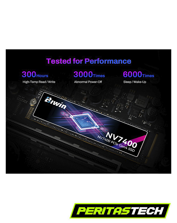 DISCO SSD 1TB M.2 BIWIN NV7400 2280 PCI E GEN X4 7400 MBS - Imagen 3