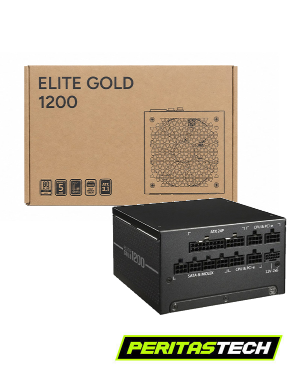 FUENTE 1200W COOLERMASTER ELITE GOLD FM ATX 3.1 AR