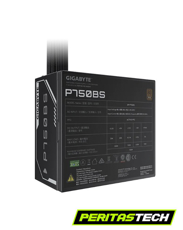 FUENTE 750W GIGABYTE P750BS 80 PLUS BRONCE - Imagen 2