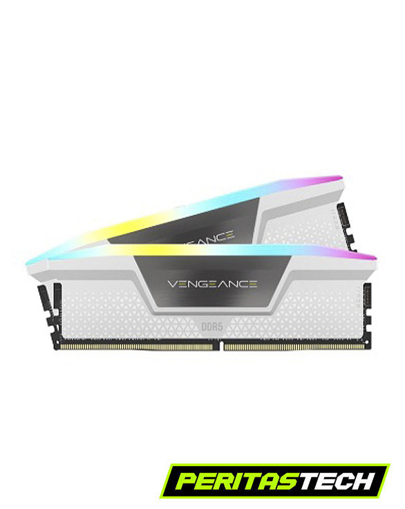 MEMORIA RAM 32GB 2X16 6000 MHZ CORSAIR VENGEANCE RGB WHITE