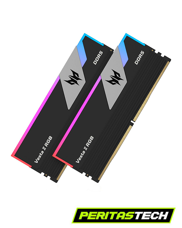MEMORIA RAM 32GB 2X16 6000 MHZ PREDATOR VESTA BLACK ARGB