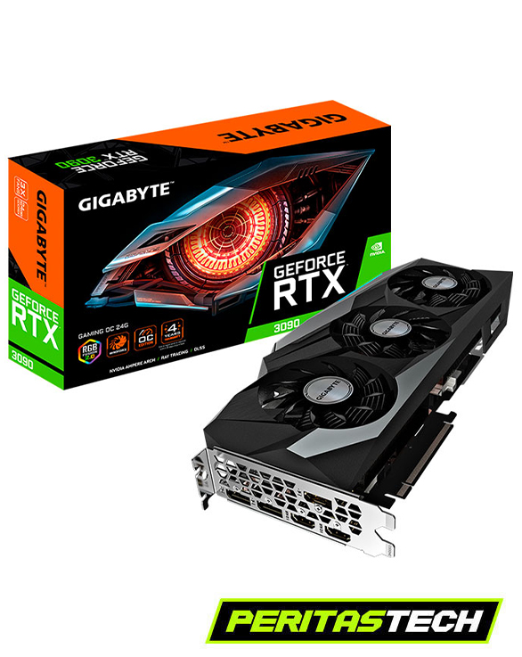 PLACA DE VIDEO GEFORCE RTX 3090 24 GB GIGABYTE GAMING OC 3 FANS