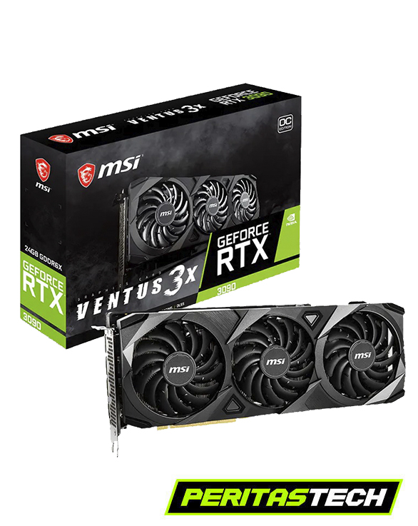 PLACA DE VIDEO MSI GEFORCE RTX 3090 24G VENTUS X3