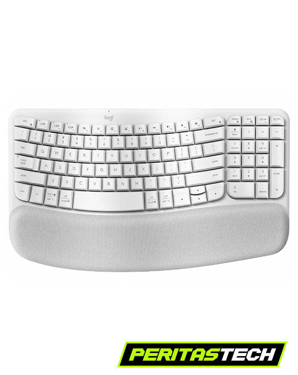 TECLADO LOGITECH WAVE KEYS ERGO WHITE WIRELESS ESPAÑOL