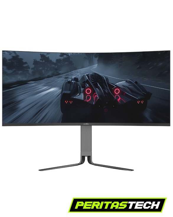 MONITOR GAMER 34 " PULGADAS CURVO 165HZ 1MS GSYNC WQHD ( 3440 × 1440 ) 34-UP6500C LEVEL UP RGB