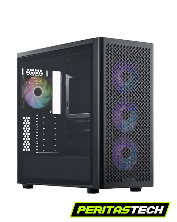 GABINETE COOLERMASTER ELITE 502 MESH 4 FANES ARGB BLACK