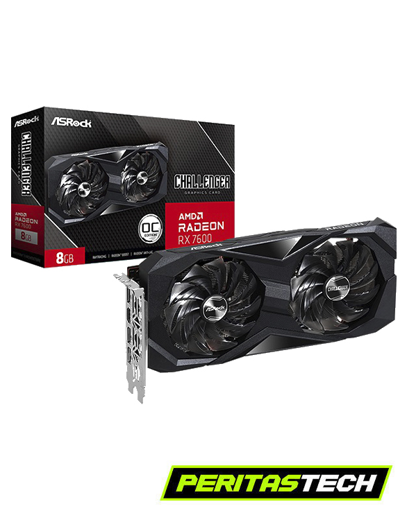 PLACA DE VIDEO ASROCK AMD RADEON RX 7600 CHALLENGER 8GB OC GDDR6