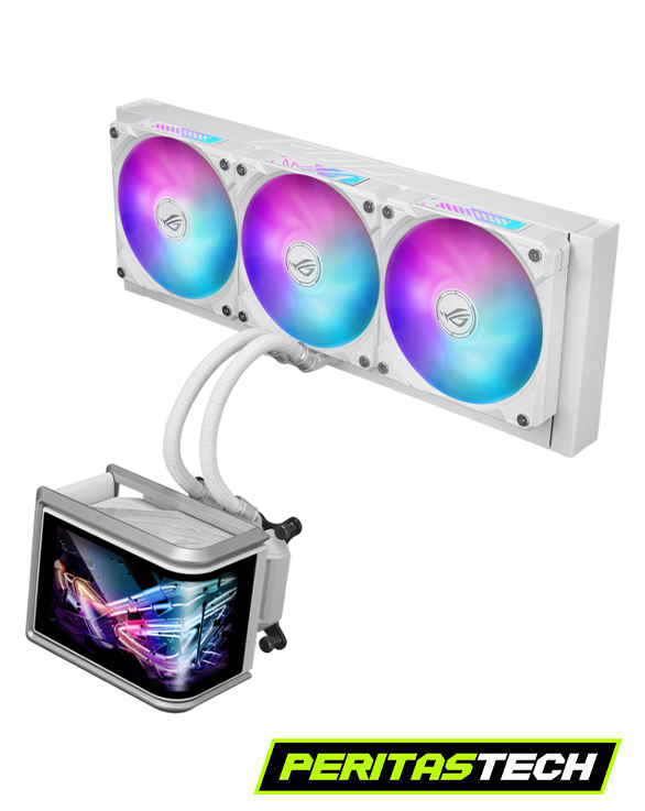 WATERCOOLING ASUS ROG RYUO IV SLC 360MM WHITE ARGB CURVE LCD
