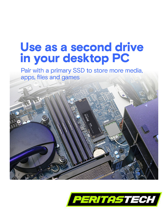 DISCO SSD 1TB M.2 CRUCIAL P310 GEN4 NVME 7100 MBS - Imagen 3