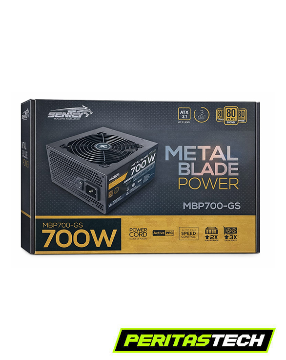 FUENTE SENTEY 700W MBP700-GS 80PLUS BRONZE ATX 3.1 4XPCIE 6+2PIN