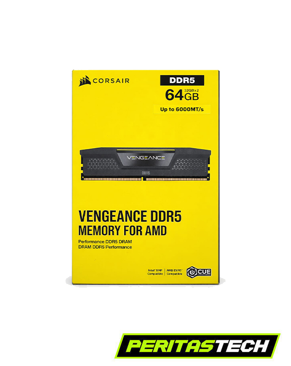 MEMORIA RAM 64GB 2X32GB 6000 MHZ CORSAIR VENGEANCE BLACK EXPO
