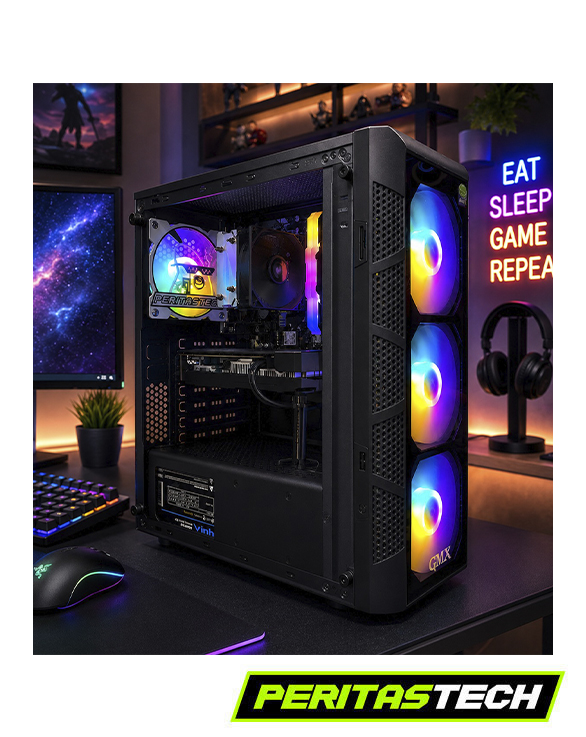 PROMO R5 3500X / 16GB 3600 / SSD 512 M.2 / RX 580 8GB / GABINETE 4 FANES