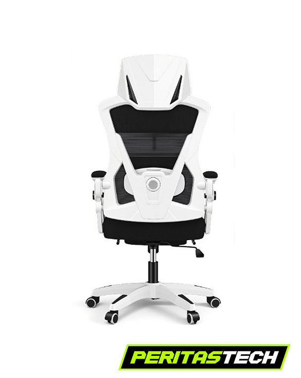 SILLA ERGONOMICA CON APOYA PIES HC-SL01-BLANCO Y NEGRO - Imagen 4