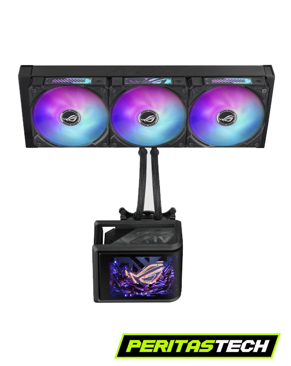 WATERCOOLING ASUS ROG RYUO IV SLC 360MM BLACK ARGB CURVE LCD - Imagen 3