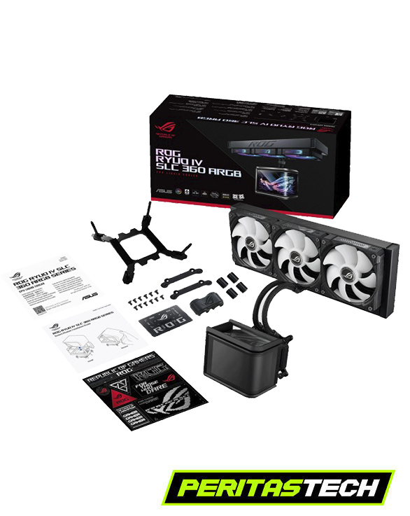 WATERCOOLING ASUS ROG RYUO IV SLC 360MM BLACK ARGB CURVE LCD - Imagen 12