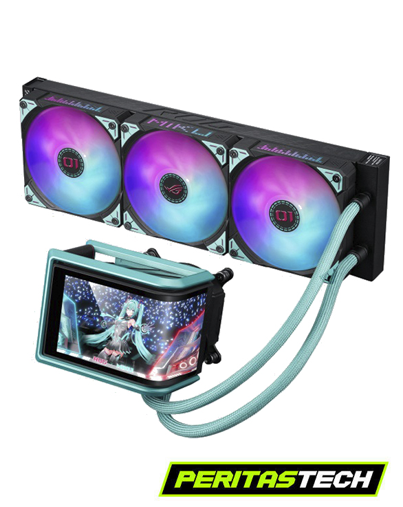 WATERCOOLING ASUS ROG RYUO IV SLC 360MM MIKU EDITION ARGB CURVE LCD