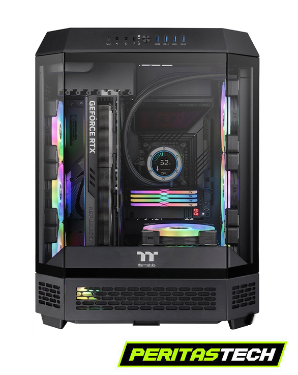 GABINETE THERMALTAKE THE TOWER 600 BLACK TEMPLED GLASS
